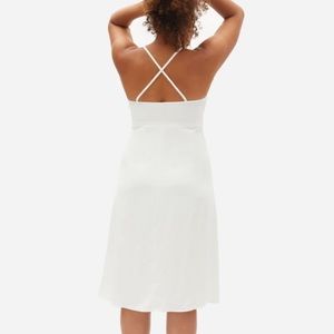 Everlane Japanese Go Weave Cross Back Slip Dress